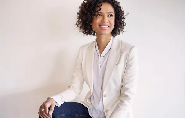 White, smile, model, jeans, makeup, actress, brunette, hairstyle