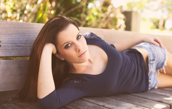 Girl, model, brunette, shop