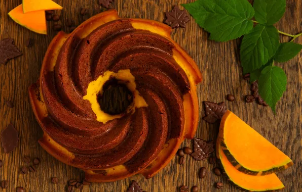 Chocolate, pumpkin, cupcakes