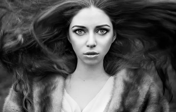 Look, hair, portrait