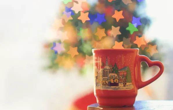 Macro, background, mug