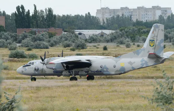Picture The plane, Ukraine, Military Transport, An-26, ANTK imeni O. K. Antonova, Ukrainian Navy, The Ukrainian …