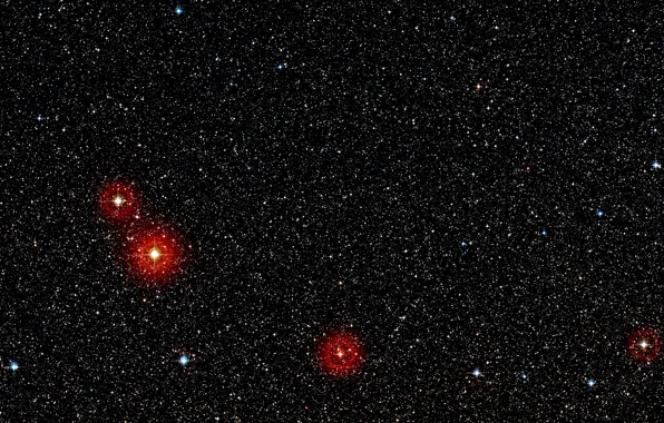 Stars, Galaxies, Milky Way, Digitized Sky Survey 2, DSS2, Constellation of Vela, Sky at Night