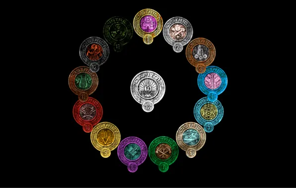 Picture logo, Capitol, The hunger games, The Hunger Games, all districts