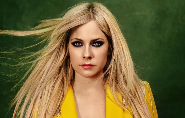 Picture look, girl, photo, hair, makeup, blonde, Avril Lavigne