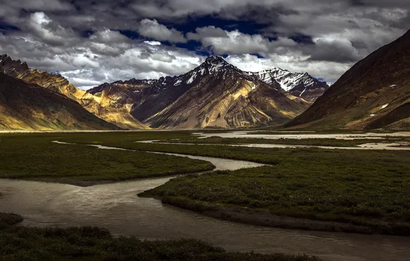 Landscape, mountains, Leh Ladakh, Zanskar