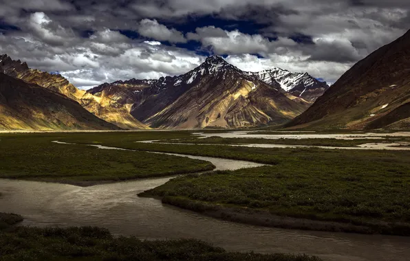 Picture landscape, mountains, Leh Ladakh, Zanskar