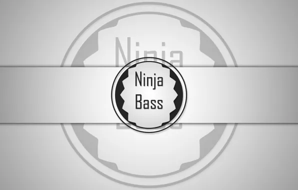 Picture white, black, Ninja, Bass