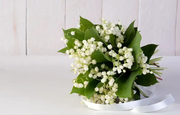 Picture flowers, bouquet, tape, Lilies of the valley