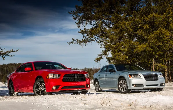 Picture Crysler, and, Dodge Charger, 300c