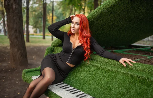 Picture plan, model, redhead, A Diakov George