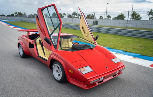 Lamborghini, supercar, Countach, Lambo doors, LP5000 S, Lamborghini Countach LP500 S