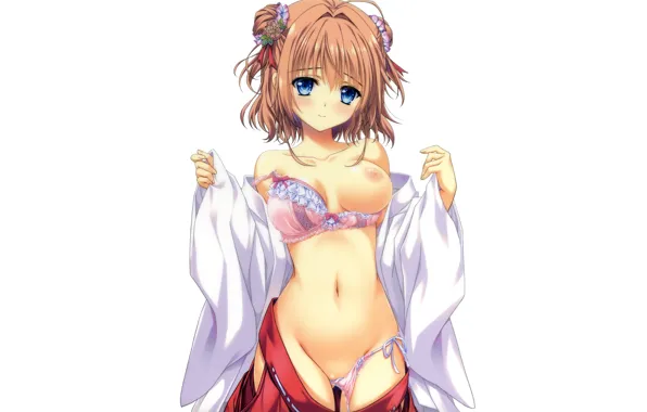 Kawaii, bra, pussy, boobs, big, breast, anime, tits