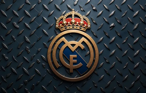 Metal, Logo, Football, Real Madrid, Sport, Soccer, La Liga, Hala Madrid