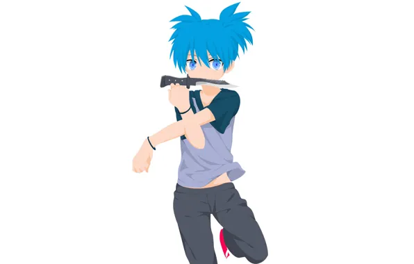 Background, anime, art, guy, Ansatsu Kyoushitsu, siot of nagisa