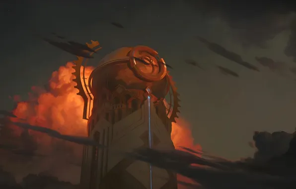 Landscape, screenshot, Arcane, 2 season, upscaled, sunset artwork, Hexgates