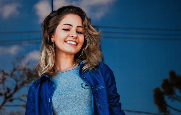 The sky, look, positive, earrings, sky, look, positive, beautiful woman