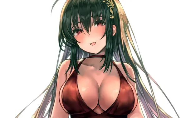 Picture Taihou, beautiful, anime, Azur Lane, sexy, attractive, dress, boobs