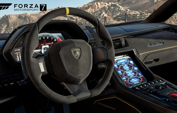 Picture car, Lamborghini, game, race, speed, Forza Motorsport, Forza Motorsport 7