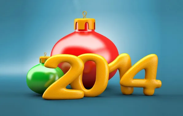 Picture decoration, holiday, Wallpaper, toys, new year, ball, 2014