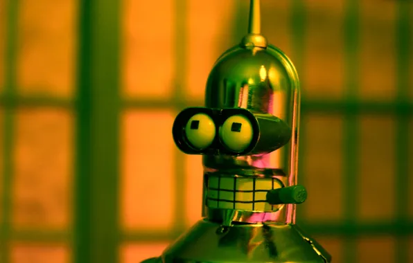 Picture futurama, Bender, metal