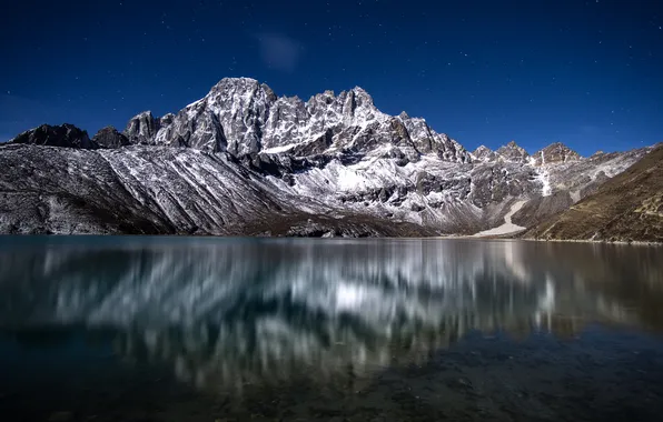 Picture landscape, mountains, lake