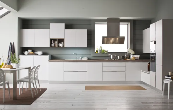 Style, Villa, interior, Italy, kitchen, dining room, dining area, Italian design