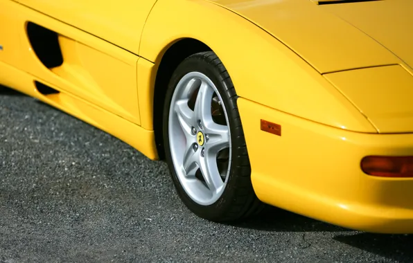 Ferrari, yellow, F355, Ferrari 355 F1 GTS