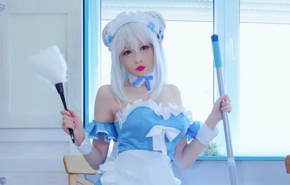 Girl, long hair, beautiful, pretty, lips, face, cosplay, attractive