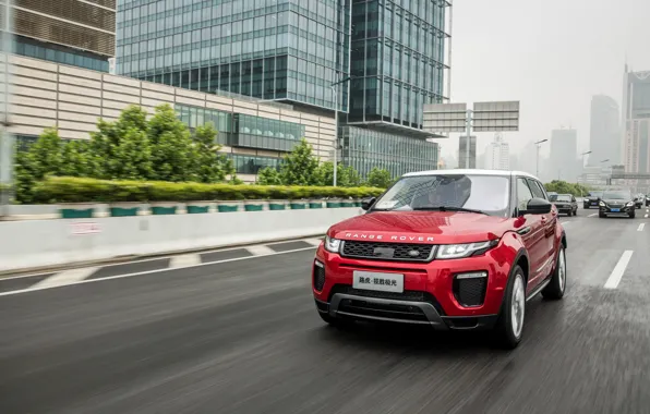 Picture road, auto, movement, speed, Land Rover, Range Rover, Evoque, HSE Dynamic