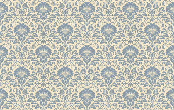 Flowers, pattern, ornament, style, vintage, ornament, seamless, victorian
