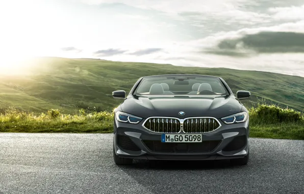 BMW, convertible, front view, 2018, Cabrio, 8-Series, M850i, XDrive