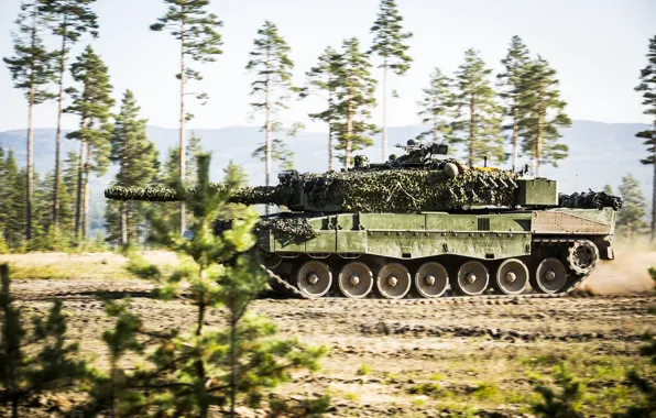 Picture Norway, tank, polygon, Leopard 2