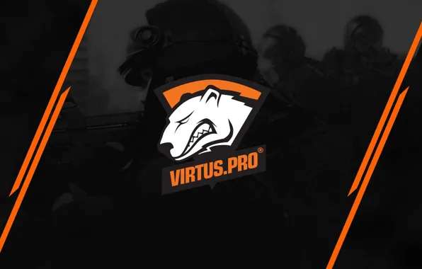 Strip, logo, black background, special forces, csgo, cs go, virtus pro, virtuspro