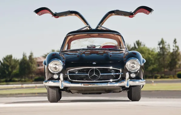 Wallpaper Mercedes-Benz, 300SL, Mercedes-Benz 300 SL, Gullwing, front ...