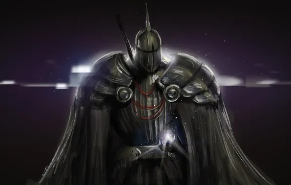 Picture background, fiction, armor, art, helmet, armor, cloak