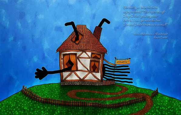 Figure, the fence, hands, house