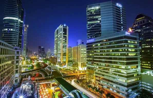 The city, building, Thailand, Bangkok, skyscrapers