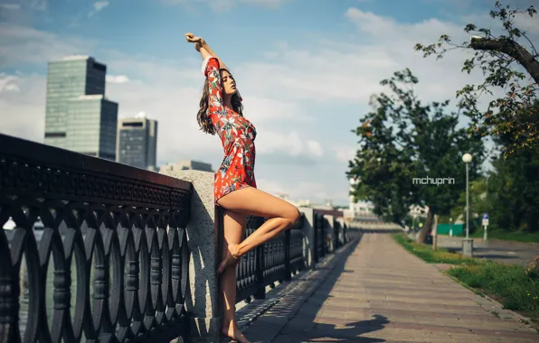 Picture Girl, dress, legs, Disha Shemetova, Maksim Chuprin