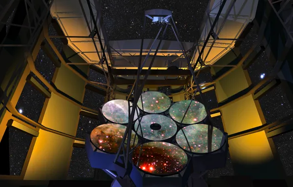 The sky, mirror, The giant Magellan telescope