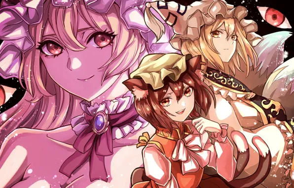 Girls, Touhou, Touhou, Touhou