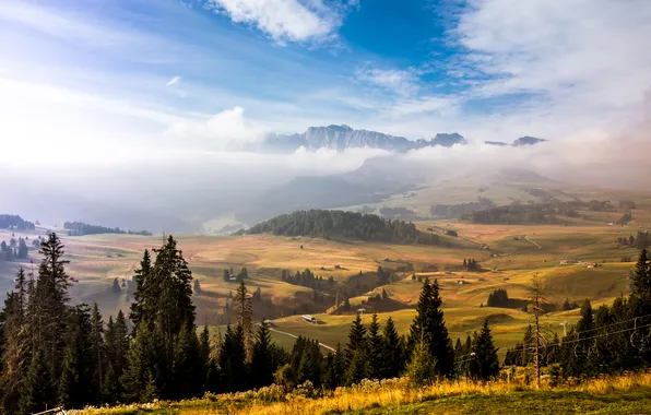 Picture landscape, mountains, Italy, The Dolomites