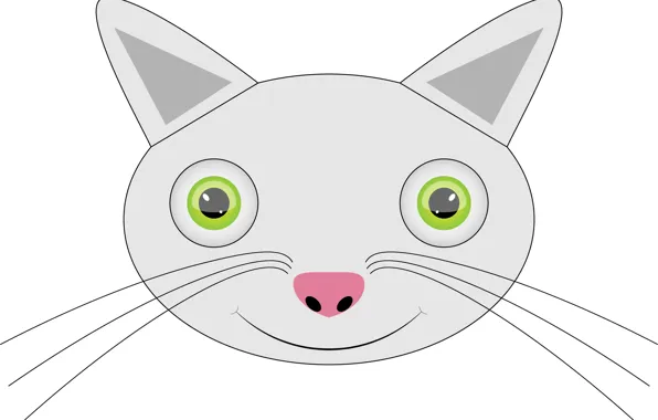 Cat, cat, kitty, Wallpaper, vector, figure, vector, pussy