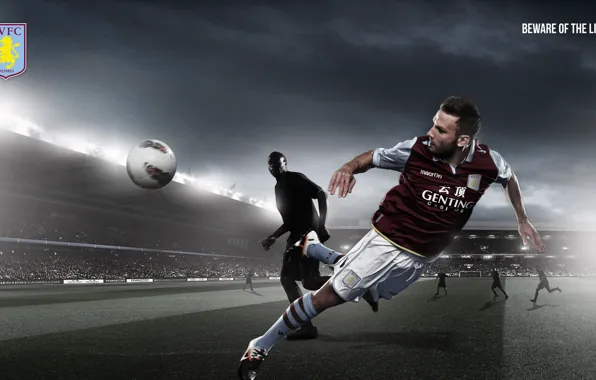 Wallpaper, sport, logo, stadium, football, player, Aston Villa FC, Villa Park