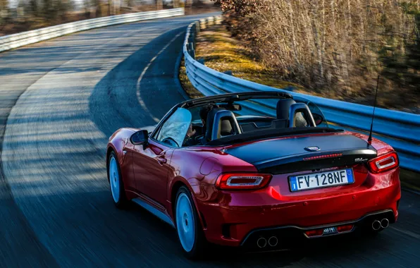 Roadster, spider, Abarth, feed, black and red, 124 Spider, 2019, Rally Tribute