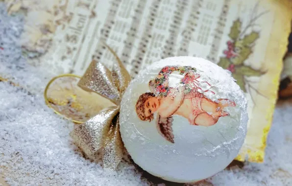 Frost, white, snow, notes, music, ball, ball, Christmas