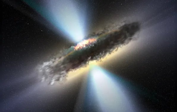 Picture space, the explosion, galaxy, Pitch Black