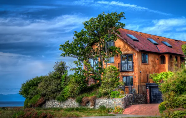 The city, house, photo, HDR, Canada, mansion, Fairfield Victoria