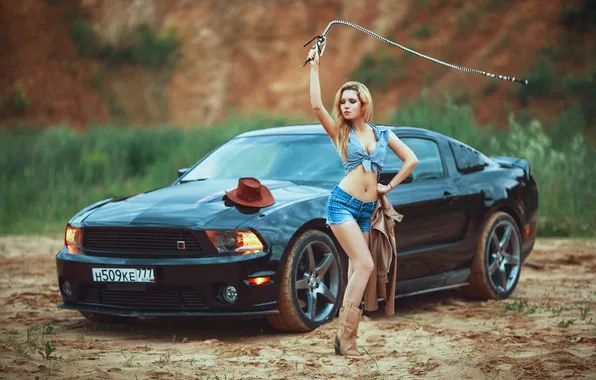 Wallpaper Charming, shorts, sexy, boots, woman, cute, model, car
