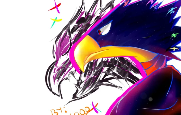 Picture fanart, Boku no Hero Academy, Tokoyami Fumikage